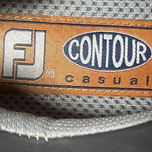 FJ Footjoy Contour Men's Size 8.5M Casual Grey Leather Spikeless Golf Shoes - Picture 7 of 8